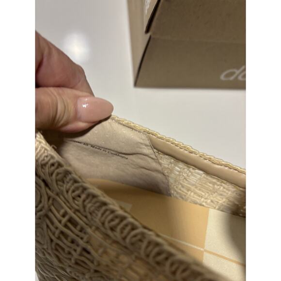 Dolce Vita Jaka Natural Platform Shoes New/Box Sz 10 Boho Chunky Heel Weave - Picture 12 of 13